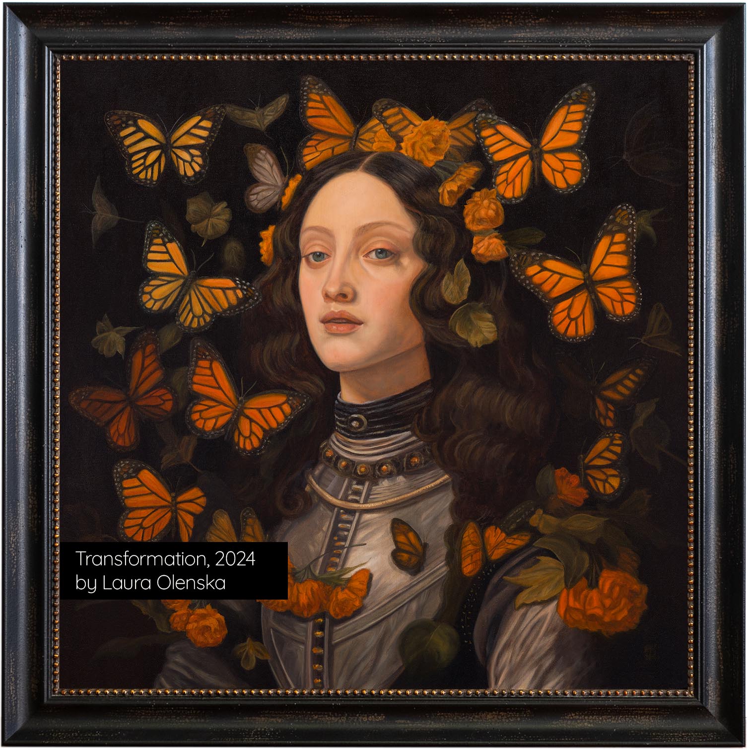 Transformation 2024 Oil on canvas by Laura Olenska artist fine painter wellington nz paris france