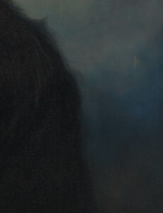 The Lost Before 2025 Laura Olenska oil painting canvas dark goth childhood goat