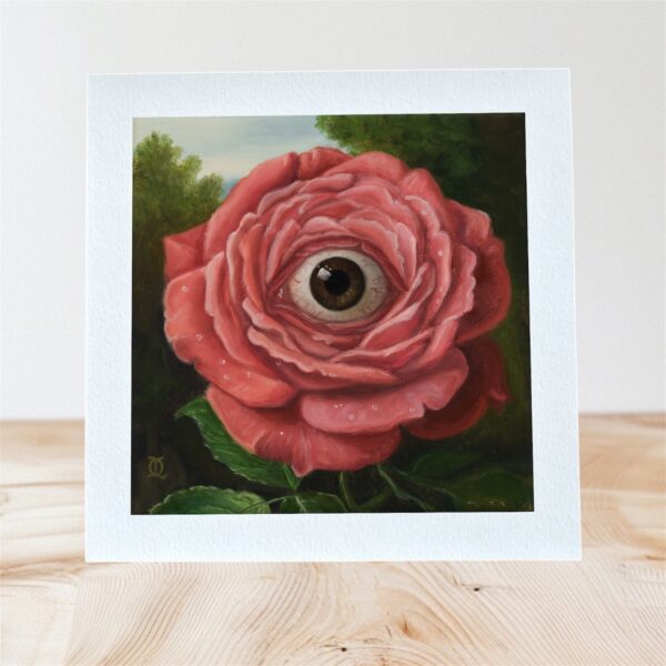 A Peculiar rose fine art print Laura Olenska nz art wellington france peinture a lhuile oil painting artiste