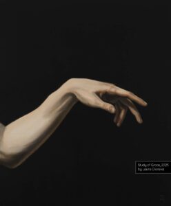 study of grace oil painting peinture huile academic arm hand old master classical beauty dark 2026