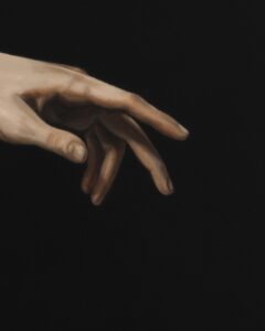 study of grace oil painting peinture huile academic arm hand old master classical beauty dark 2026